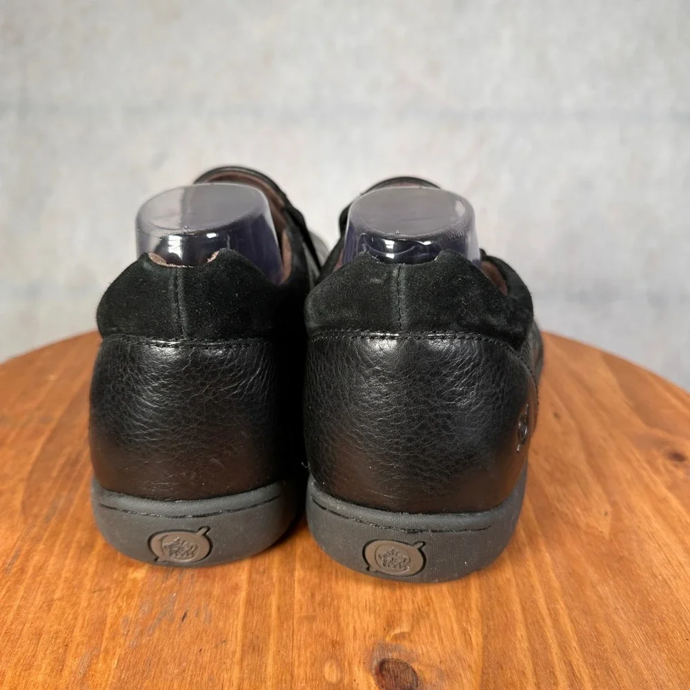 Born H48203 Slip On Loafers Mens 14 Black Good Leather Comfort Walking Shoes